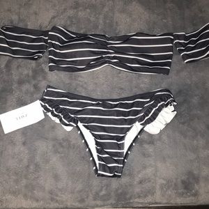 Black & white bikini